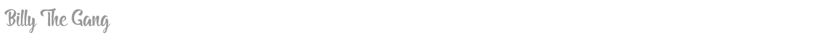 Billy The Gang font preview
